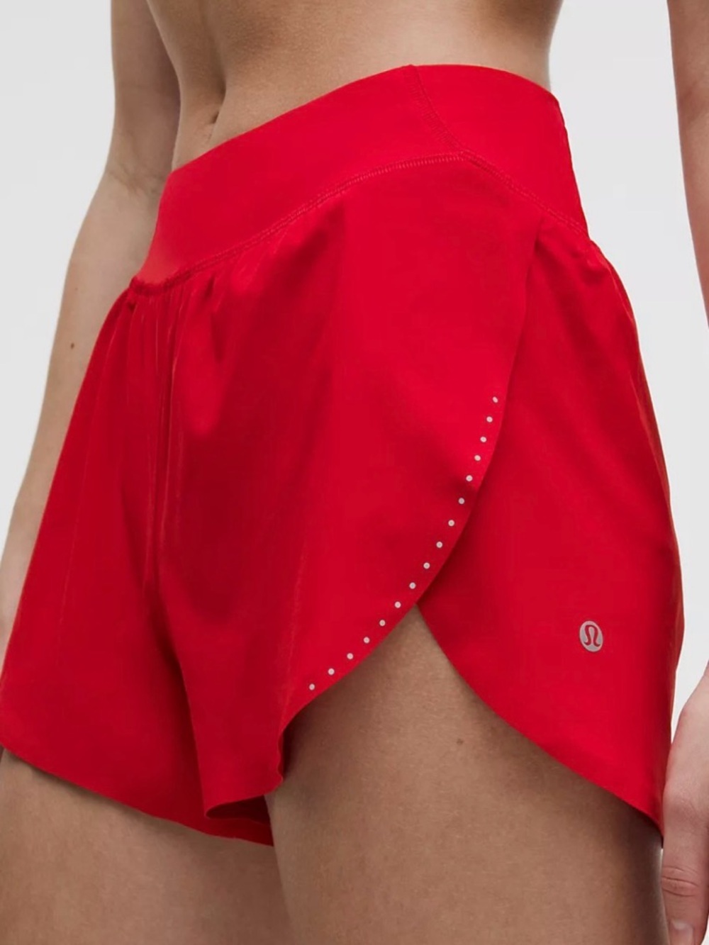 NWT Fast and Free High-Rise Classic-Fit Split Short 3" Oxford red XS
